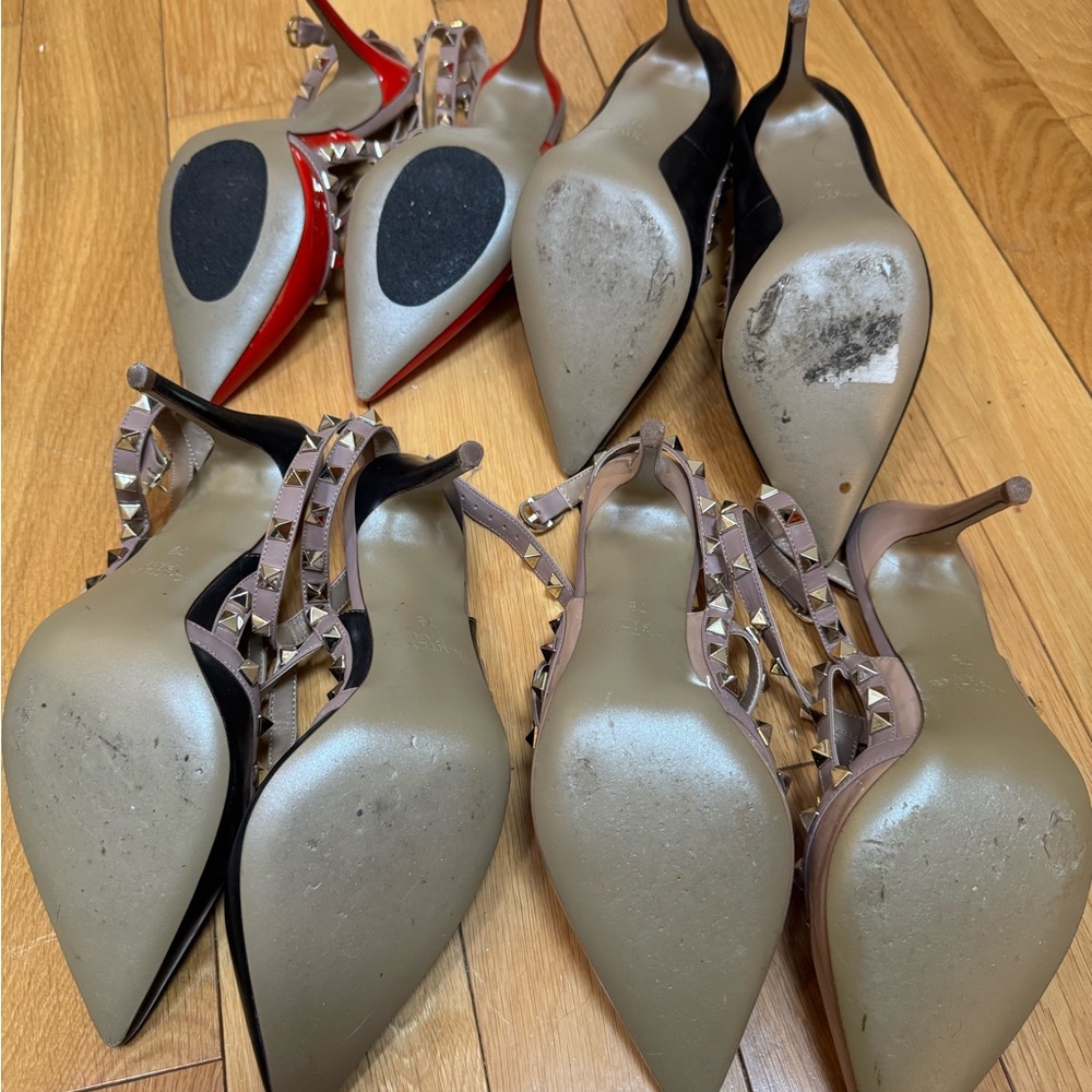 Kaitlyn Pan Black Studded Heels - Picture 2 of 3